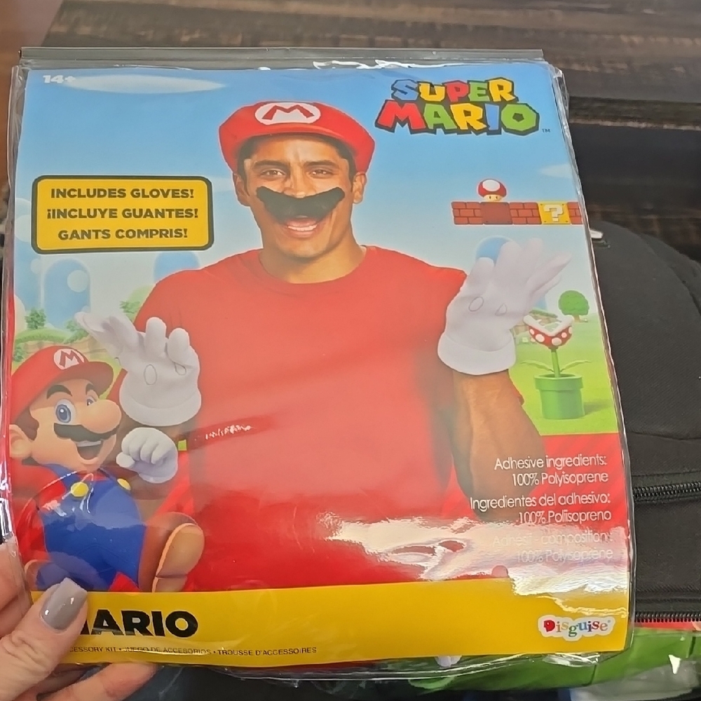 Nintendo Red Character Costume with Gloves